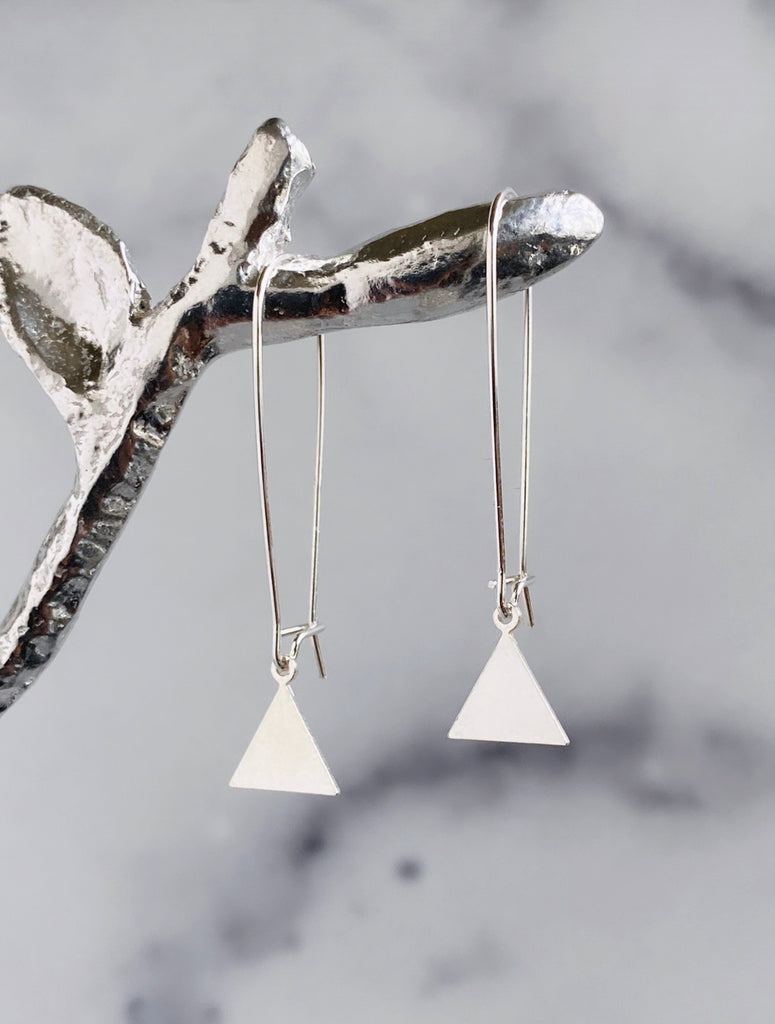 Tiny Pyramid Earrings