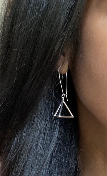 3D Pyramid Earrings - Large