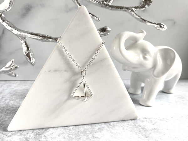 3D Pyramid Necklace - Large