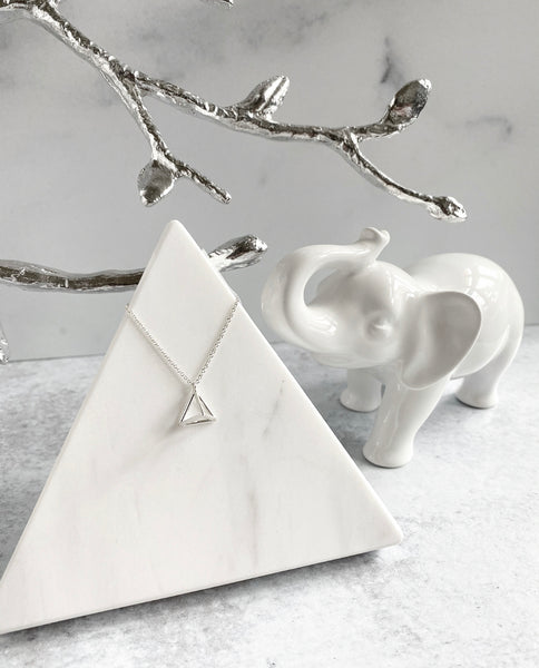 3D Pyramid Necklace - small